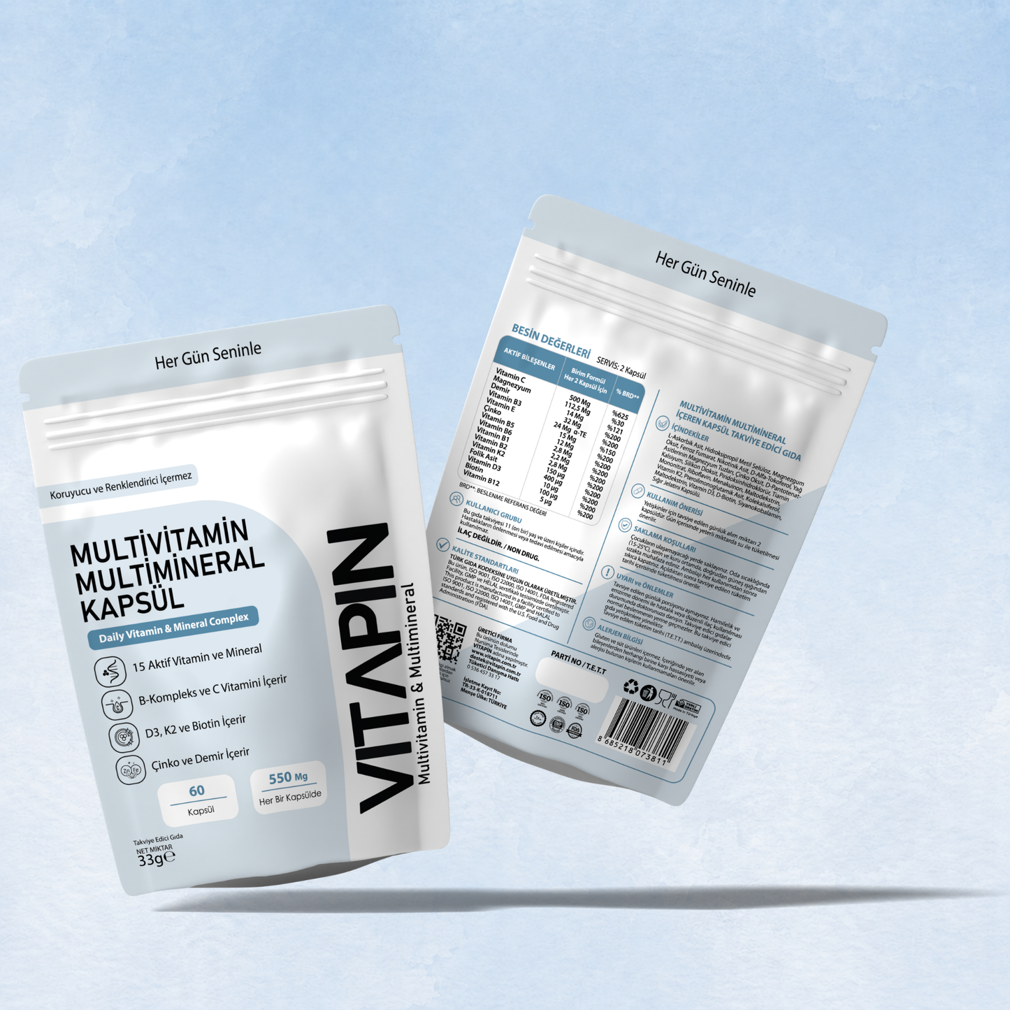 Vitapin Multivitamin Multimineral Kapsül – 60 Kapsül