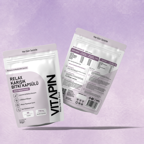 Vitapin Relax Karışık Bitki Kapsülü – 60 Kapsül