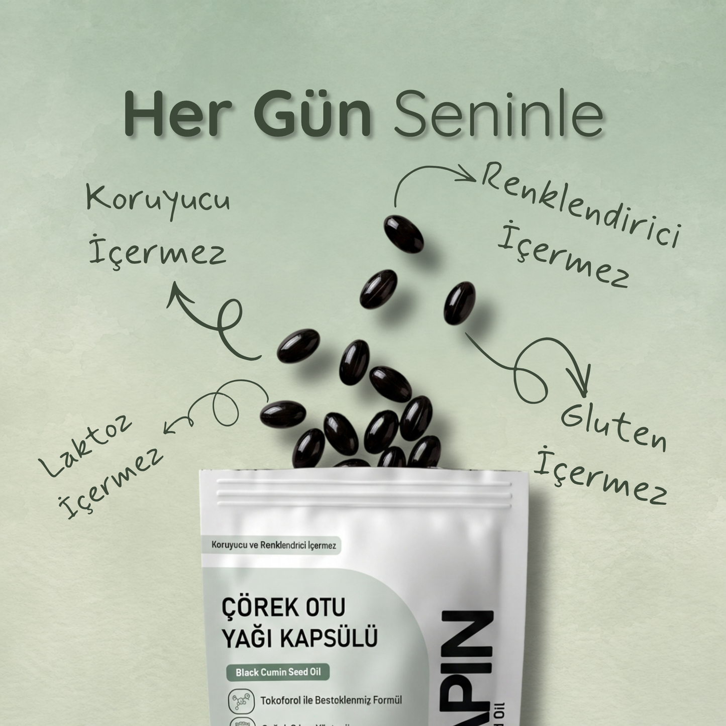 Vitapin Çörek Otu Yağı Jel Kapsül – 60 Jel Kapsül
