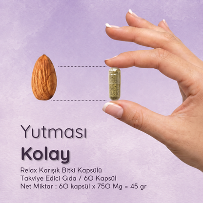 Vitapin Relax Karışık Bitki Kapsülü – 60 Kapsül