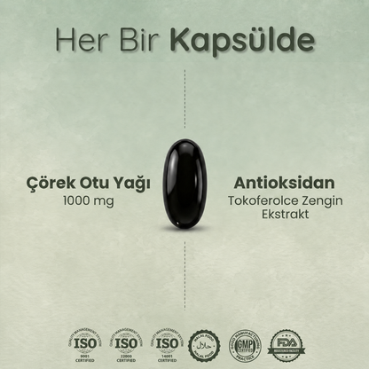 Vitapin Çörek Otu Yağı Jel Kapsül – 60 Jel Kapsül