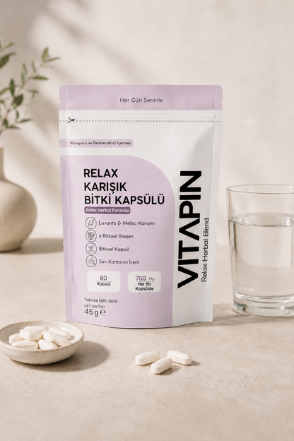 Vitapin Relax Karışık Bitki Kapsülü – 60 Kapsül