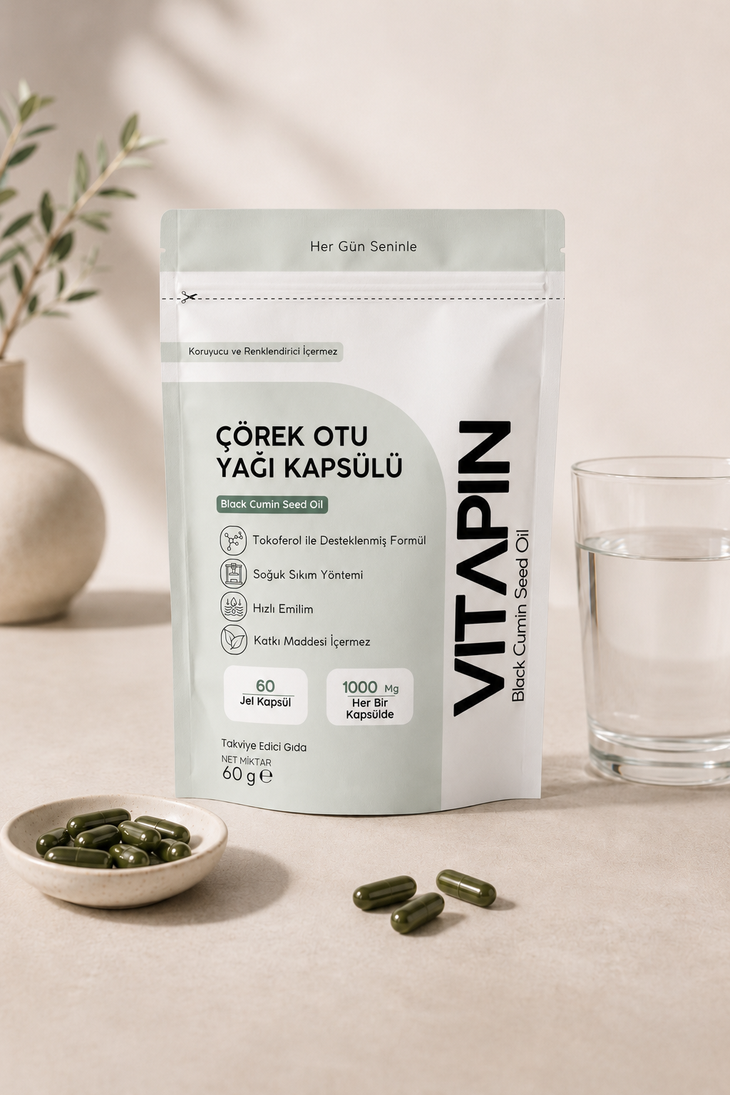 Vitapin Çörek Otu Yağı Jel Kapsül – 60 Jel Kapsül