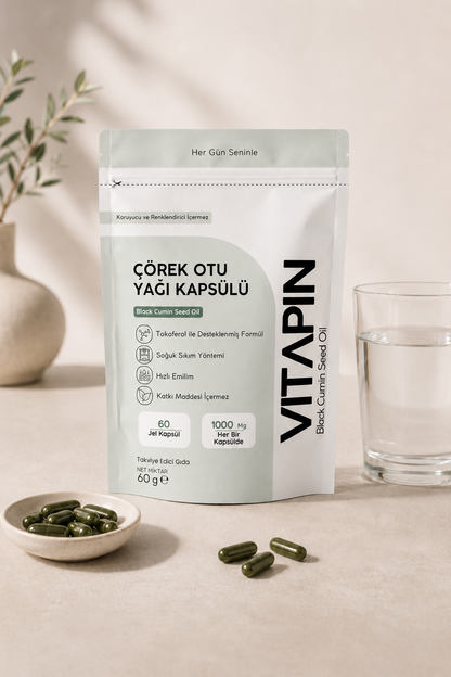 Vitapin Çörek Otu Yağı Jel Kapsül – 60 Jel Kapsül