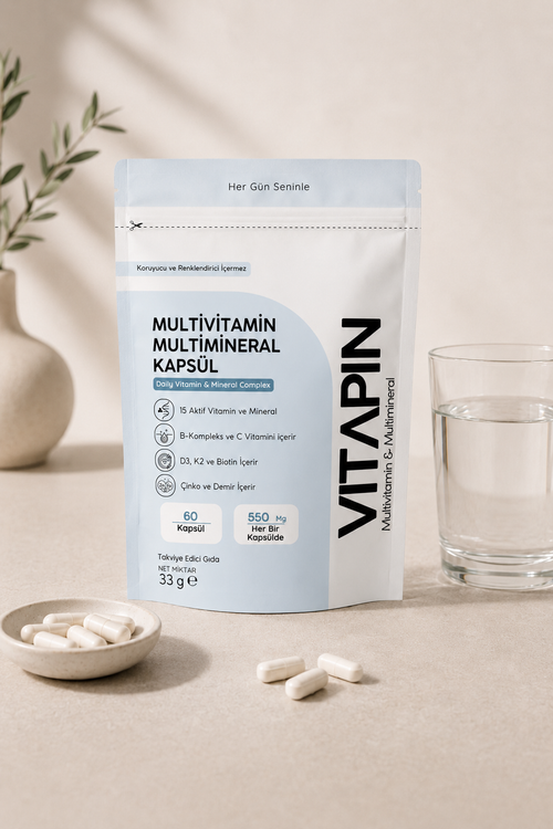 Vitapin Multivitamin Multimineral Kapsül – 60 Kapsül